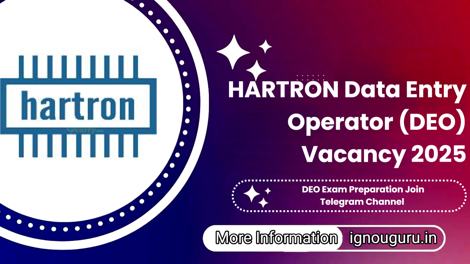 HARTRON Data Entry Operator Vacancy 2025